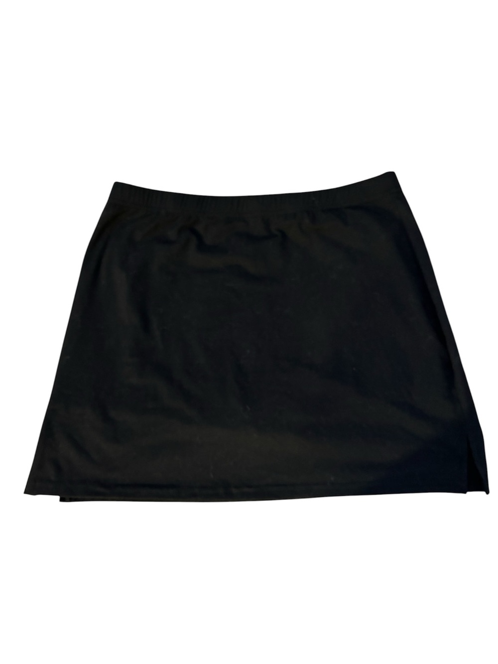 Classic Black Knit Mini Skirt - Women